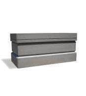 Large rectangle concrete planter wall for sale perfect for security or landscaping