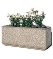 Large rectangular concrete planter perfect for security or landscaping