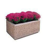 Large rectangular concrete planter perfect for security or landscaping