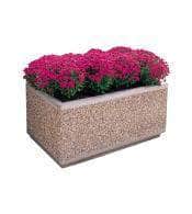 Large rectangular concrete planter perfect for security or landscaping