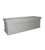 Ornate rectangular concrete planter for sale optimal for security and landscaping