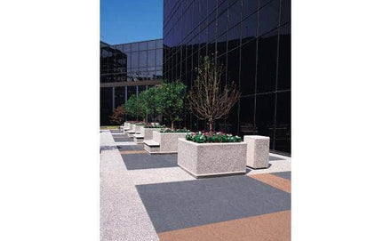 Large square concrete planter perfect for security or landscaping