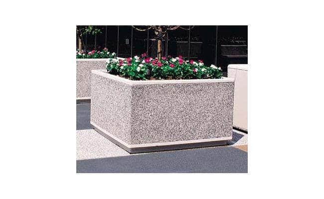 Large square concrete planter perfect for security or landscaping