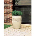 Westlake Series Medium Concrete Round Planter with Westlake I Band