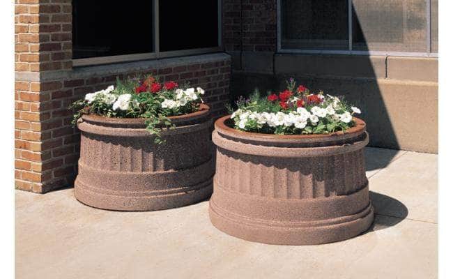 Deerfield Round Concrete Planter