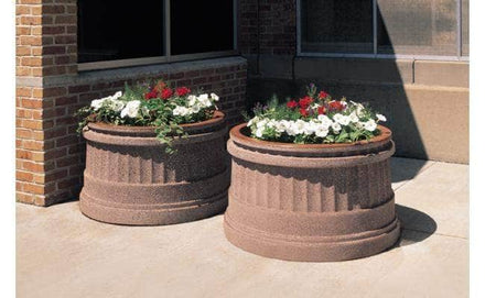 Deerfield Round Concrete Planter