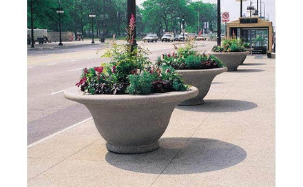Michigan Large Concrete Bowl Planter