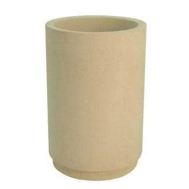 Tall Cylindrical Concrete Planter