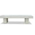 6 Ft Concrete Backless Block Park Bench