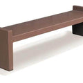 6 Ft Concrete Smooth Backless Park Bench