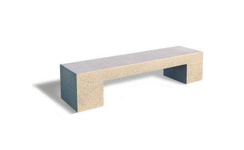 Modern Rectangular Straight Tech Concrete Park Bench