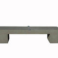 Modern Rectangular Straight Tech Concrete Park Bench