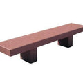 6 Ft Backless Rectangular University Park Bench