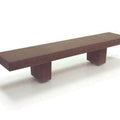 6 Ft Backless Rectangular University Park Bench