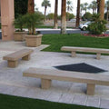 6 Ft Backless Rectangular University Park Bench