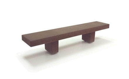 6 Ft Backless Rectangular University Park Bench