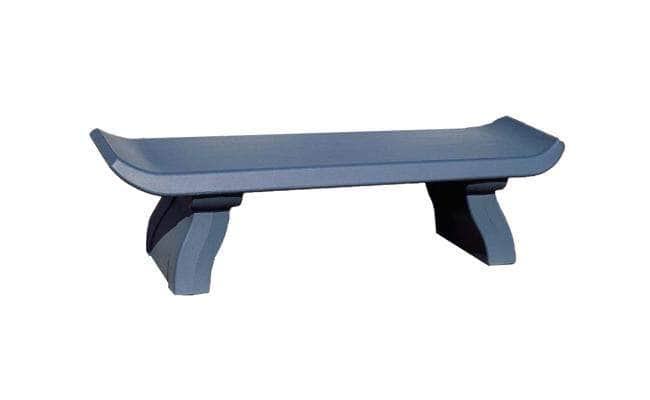 6 Ft. Flared End Backless Concrete Park Bench