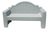 Plain Back Memorial Style Rectangular Concrete Park Bench