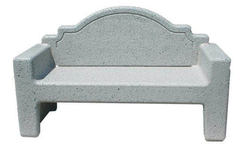Plain Back Memorial Style Rectangular Concrete Park Bench