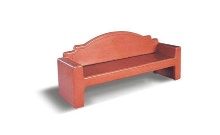 Plain Back Memorial Style Rectangular Concrete Park Bench