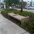 6 Ft Skateboard Prevention Park Bench with 2 Seats