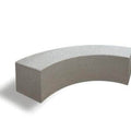 Basic Modern 74 in. Curved Concrete Park Bench
