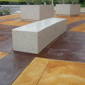 Basic Modern 48 in. Rectangular Concrete Park Bench