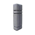 Modern, Rectangular bollard with Reveal Lines