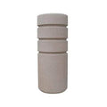 Cylindrical Bollard with Three Reveal Lines