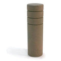 Cylindrical Bollard with Three Reveal Lines