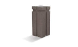 Modern, Rectangular bollard with Reveal Lines