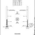 Flexstake Traffic Delineator 750 Series Surface Mount Flattened Top Post Round Base