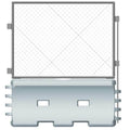 Traffix Water Wall Construction Jersey Barrier - 32 in. H x 72 in. L x 18 in. W, 80 lbs