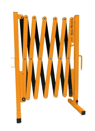 Safety Orange and Black Versa-Guard Heavy Duty 11 Ft. Standard Length Expanding Barricade