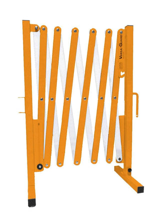 Safety Orange and White Versa-Guard Heavy Duty 11 Ft. Standard Length Expanding Barricade
