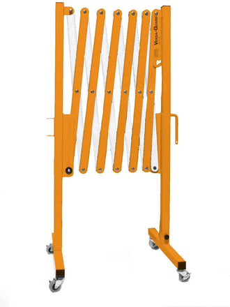 Safety Orange and White Versa-Guard Heavy Duty 11 Ft. Extra Height Expanding Barricade