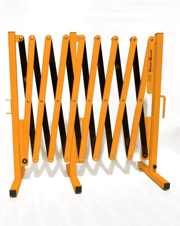 Safety Orange and Black Versa-Guard Heavy Duty 15 Ft. Extra Length Expanding Barricade