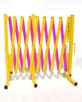 Radiation Safety Yellow and Magenta Versa-Guard Heavy Duty 15 Ft. Extra Length Expanding Barricade