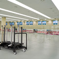 Vertical Stanchion Storage Cart, 18 Post - Montour Line