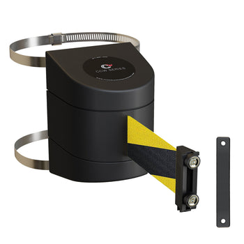 Clamp Wall Mount, Black ABS Case with Magnetic Belt End, 10, 13, and 15 Ft. Belts - CCW Series WMB-220
