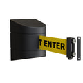 Wall Mounted Retractable Belt Barrier, 13 Ft. Belt - Montour Line WMX 140