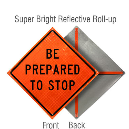 Roll Up Traffic Control Signs, 48 in. x 48 in.