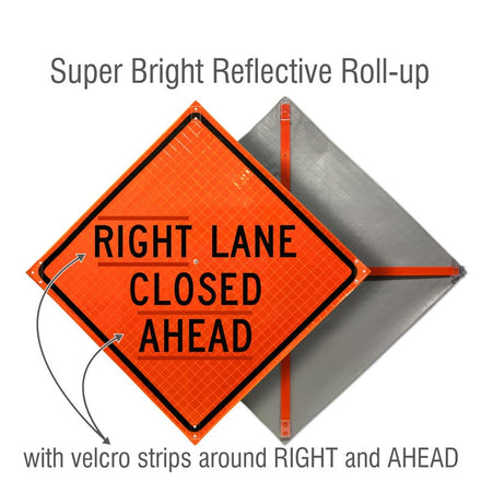 Roll Up Traffic Control Signs, 48 in. x 48 in.