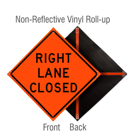 Roll Up Traffic Control Signs, 36 in. x 36 in.