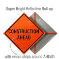 Roll Up Traffic Control Signs, 48 in. x 48 in.