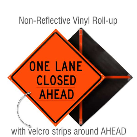 Roll Up Traffic Control Signs, 36 in. x 36 in.