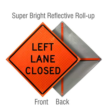 Roll Up Traffic Control Signs, 36 in. x 36 in.