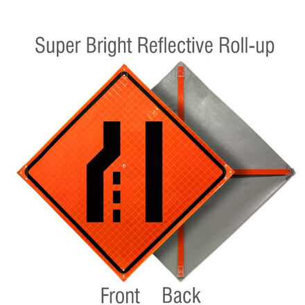 Roll Up Traffic Control Signs, 36 in. x 36 in.