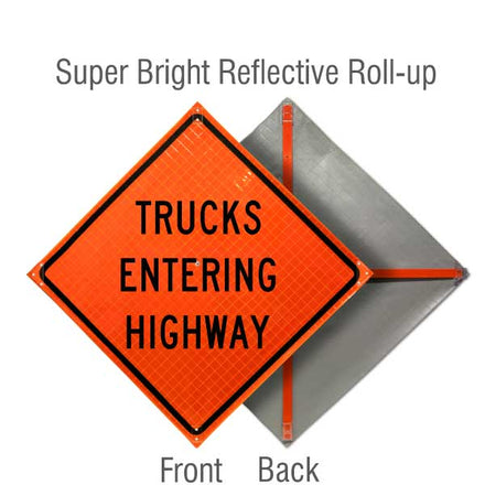 Roll Up Traffic Control Signs, 36 in. x 36 in.