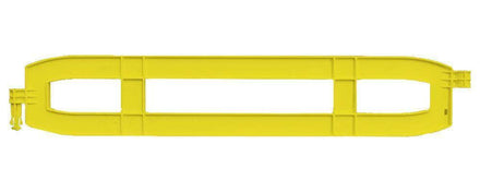 Yellow Xtendit 5 Ft. Interlocking Plastic Barricade Extension